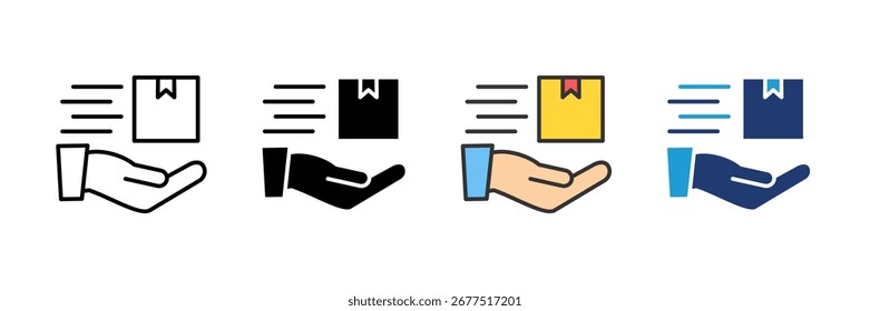 Return Goods Icon Set Multiple Style Collection