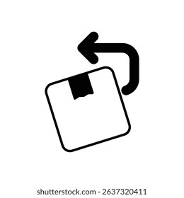 Return Goods Icon vector stock illustration