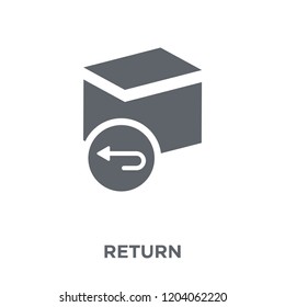 Return icon. Return design concept from  collection. Simple element vector illustration on white background.