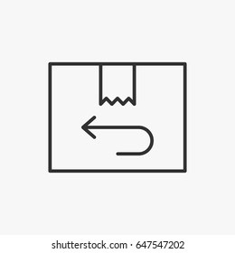 Return icon illustration isolated vector sign symbol