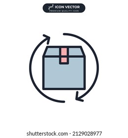 return icon symbol template for graphic and web design collection logo vector illustration