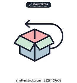 return icon symbol template for graphic and web design collection logo vector illustration