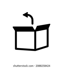 Return Icon - Vector Illustration . Return, Shipment, Back, Parcel, Package, Box Icon .
