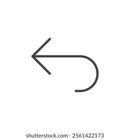 Return icon Vector logo set flat