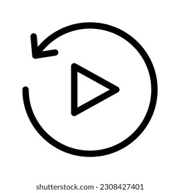 Return Icon Vector Symbol Design Illustration