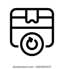 Return Icon Vector Symbol Design Illustration