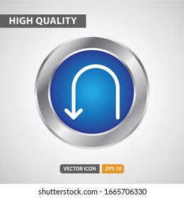 icono de retorno para el diseño de su sitio web, logotipo, aplicación, UI. Ilustración gráfica vectorial y trazo editable. EPS 10.