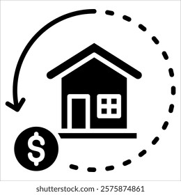 Return On Assets Icon Element For Design