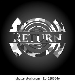 Return on grey camo texture