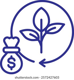 Return On Investment Element For Design Graphic