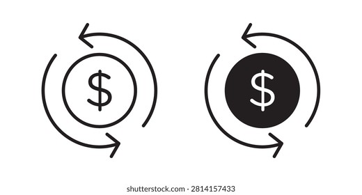 Return on Investment icon editable symbol EPS10..