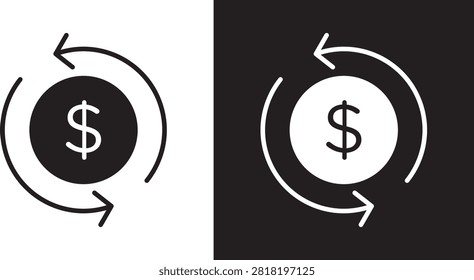 Return on Investment icon editable website sticker..
