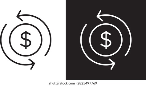 Return on Investment icon editable vector EPS10..