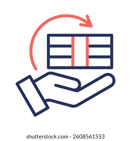 Return On Investment Icon Element for Design