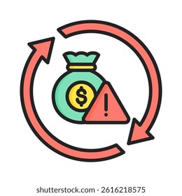Return On Investment Icon Element For Design