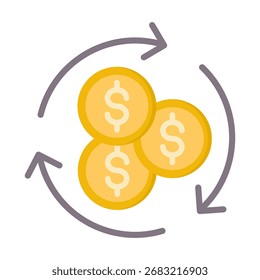 Return-on-Investment-Symbolelement für Design