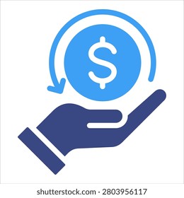 Return On Investment Icon Element For Design