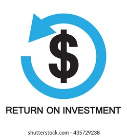 Return On Investment  ,icon And Symbol