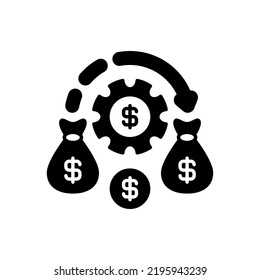 Icono de Retorno de Inversión en vector. Logotipo