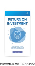 RETURN ON INVESTMENT INFOGRAPHIC