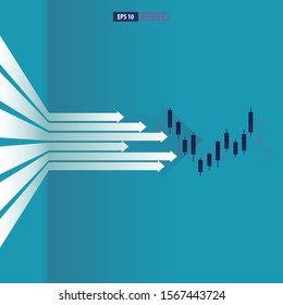 Return on investment, ROI chart and graph, Business, profit, and success. business vector  illustration