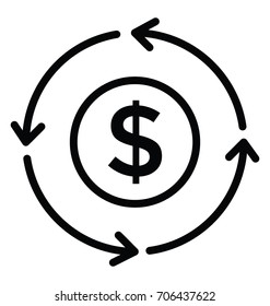 Return On Investment Vector Icon