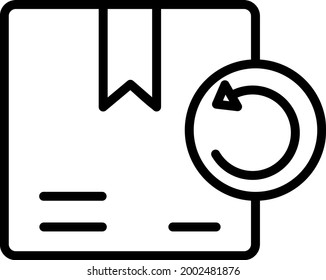 Return Outline Vector Icon Design
