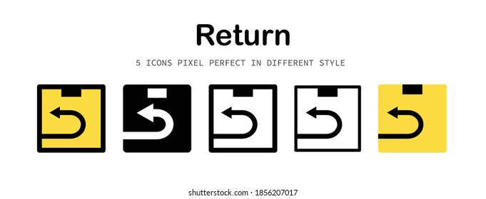 Return Pixel-perfect Icon For Design Work Such As Website, Application, Infographic, Book, Magazine, Presentation, Poster, Screen Printing.