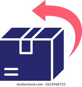 Return Policy Icon Fill Vector Illustration