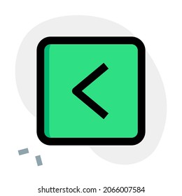Return to the previous song button with an arrow key