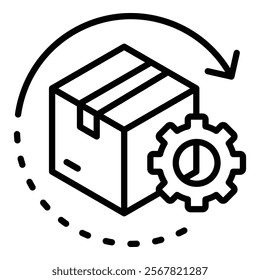 Return Process Icon Element For Design