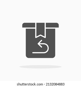 return product glyph icon. Can be used for digital product, presentation, print design and more.