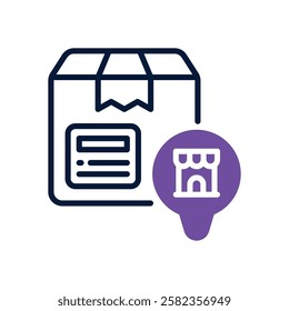 return product icon. vector dual tone icon for your website, mobile, presentation, and logo design.