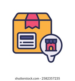 return product icon. vector filled color icon for your website, mobile, presentation, and logo design.