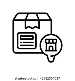 return product icon. vector line icon for your website, mobile, presentation, and logo design.