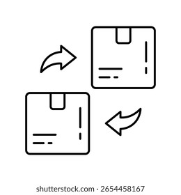 Symbol für die Modelldarstellung des Produktvektors zurückgeben. EPS 10-Datei