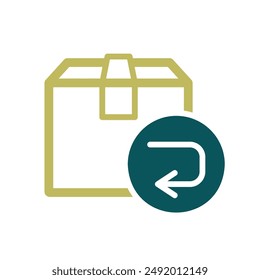 Return purchase icon. E-commerce sign. Graph symbol for your web site design, logo, app, UI. Vector illustration, EPS10.