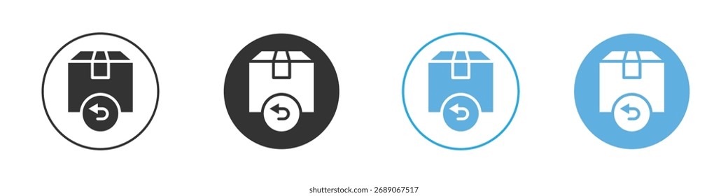 Ícone Devolver compra. Modelo de design de ícone gráfico