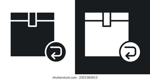 Return purchase icon in solid style