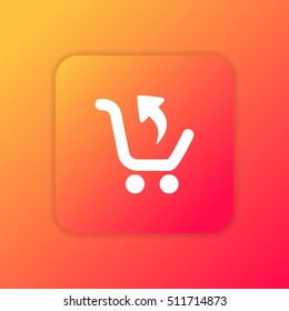 Return Purchase orange bright app ui/ux Icon / Logo design