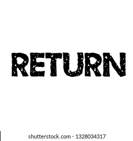 Return Stamp On White Background Stock Vector (Royalty Free) 1328034317 ...