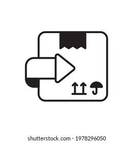 Return vector Solid icon style illustration. EPS 10 File