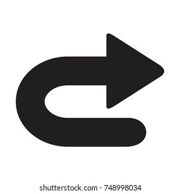 Returned button icon.