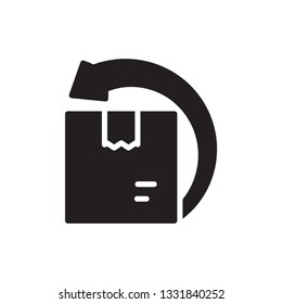 returns icon vector glyph design