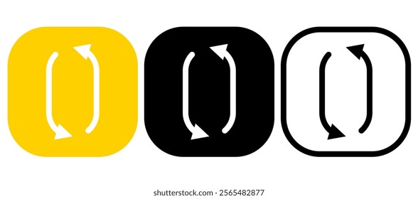 Retweet, Repost, Share Post Icon, simple flat style, illustration, logo sign symbol pictogram template, for ui or ux isolated on white for mobile app, editable