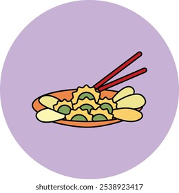 Reunion Dinner Icon Representing Family, Togetherness, and Festive Celebrations, Perfect for Highlighting Cultural Significance, New Year Traditions, and Joyful Gatherings