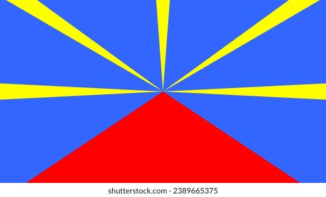 Reunion Island Flag. Flag of Reunion Island. Reunion Island Flag Vector graphics