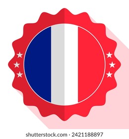 Reunion quality emblem, label, sign, button. Vector illustration.