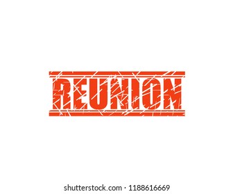 Reunion red stamp