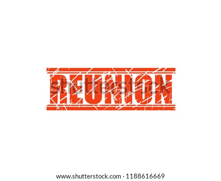 Reunion red stamp